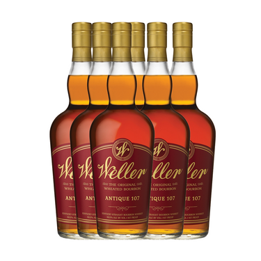 W.L. Weller Antique 107 Bourbon Whiskey 6-pack