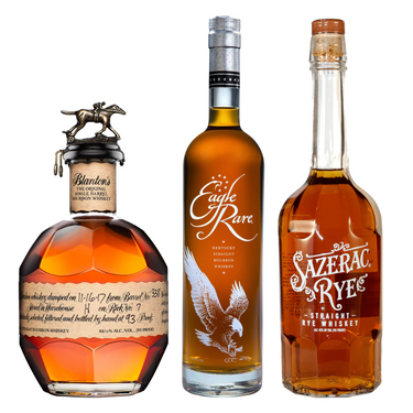 Blanton's Original Single Barrel Bourbon, Eagle Rare & Sazerac Rye Whiskey Bundle