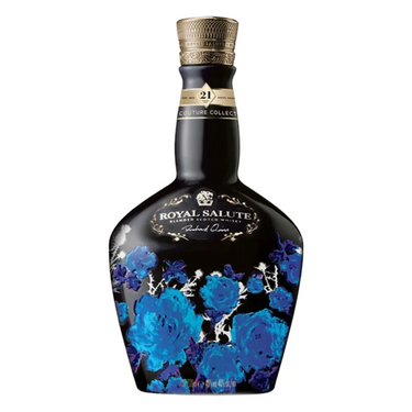 Chivas Royal Salute 21 Year Richard Quinn Edition Scotch Whiskey Black Bottle