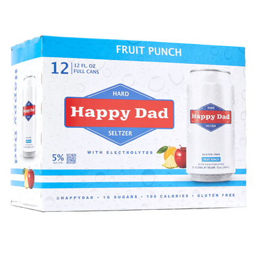 Happy Dad Hard Seltzer Fruit Punch 12 Pack